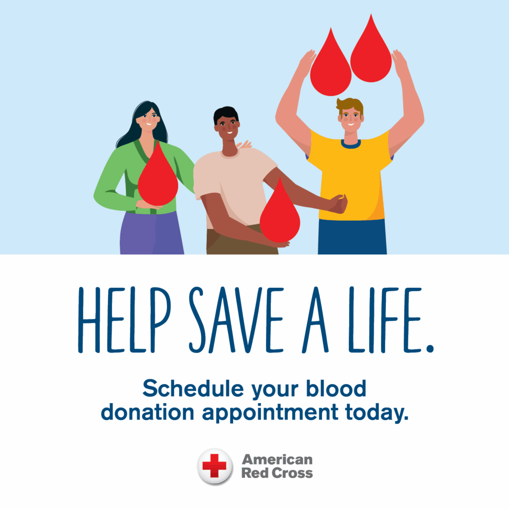 Red Cross Help Save A Life Poster