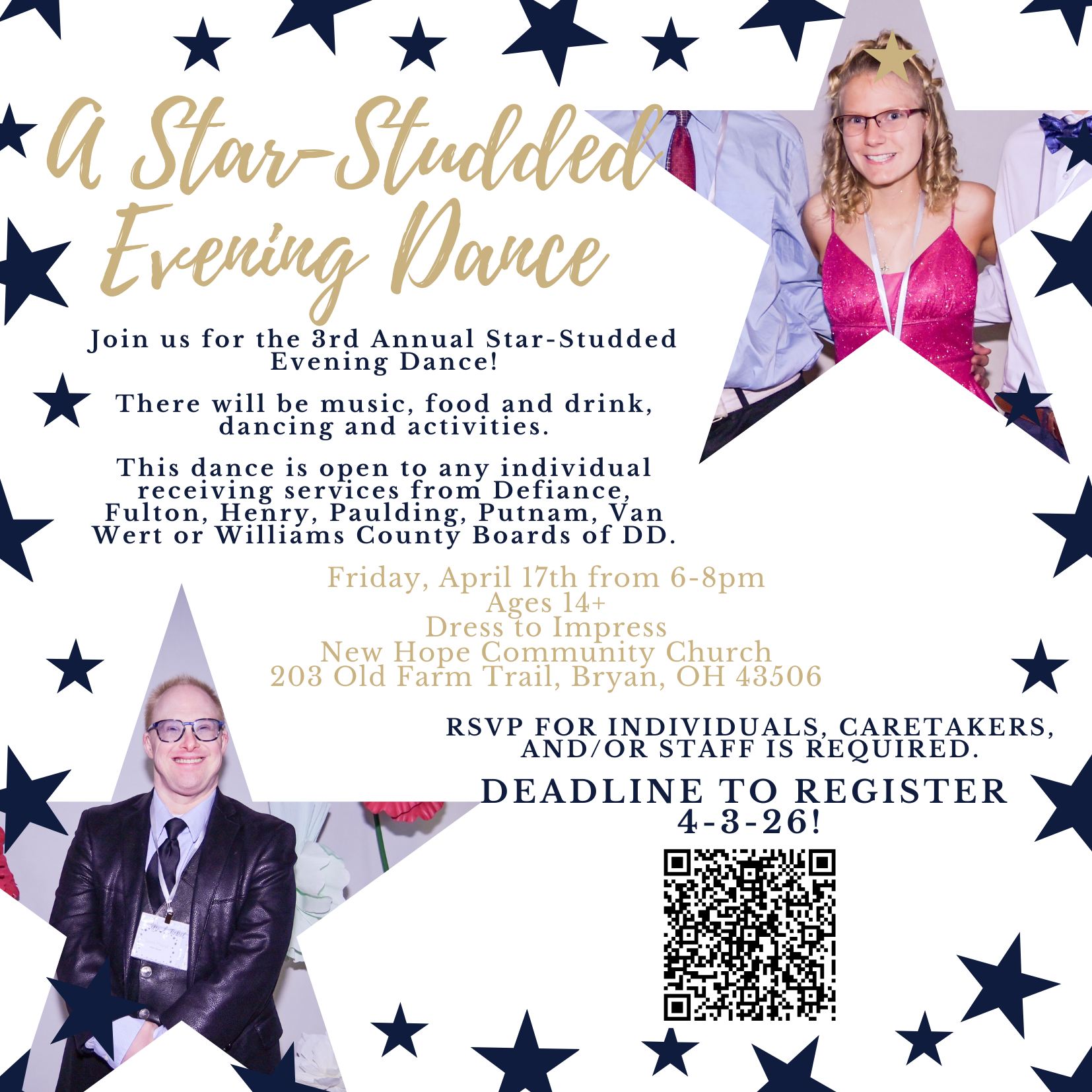 A Star Studded Dance Informational Flyer