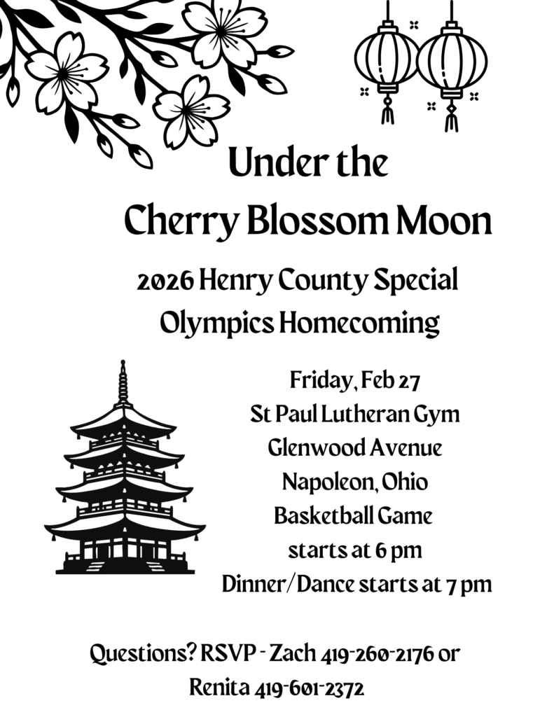 Special Olympics Homecoming Flyer