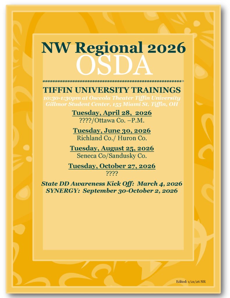 OSDA Training Schedule Flyer