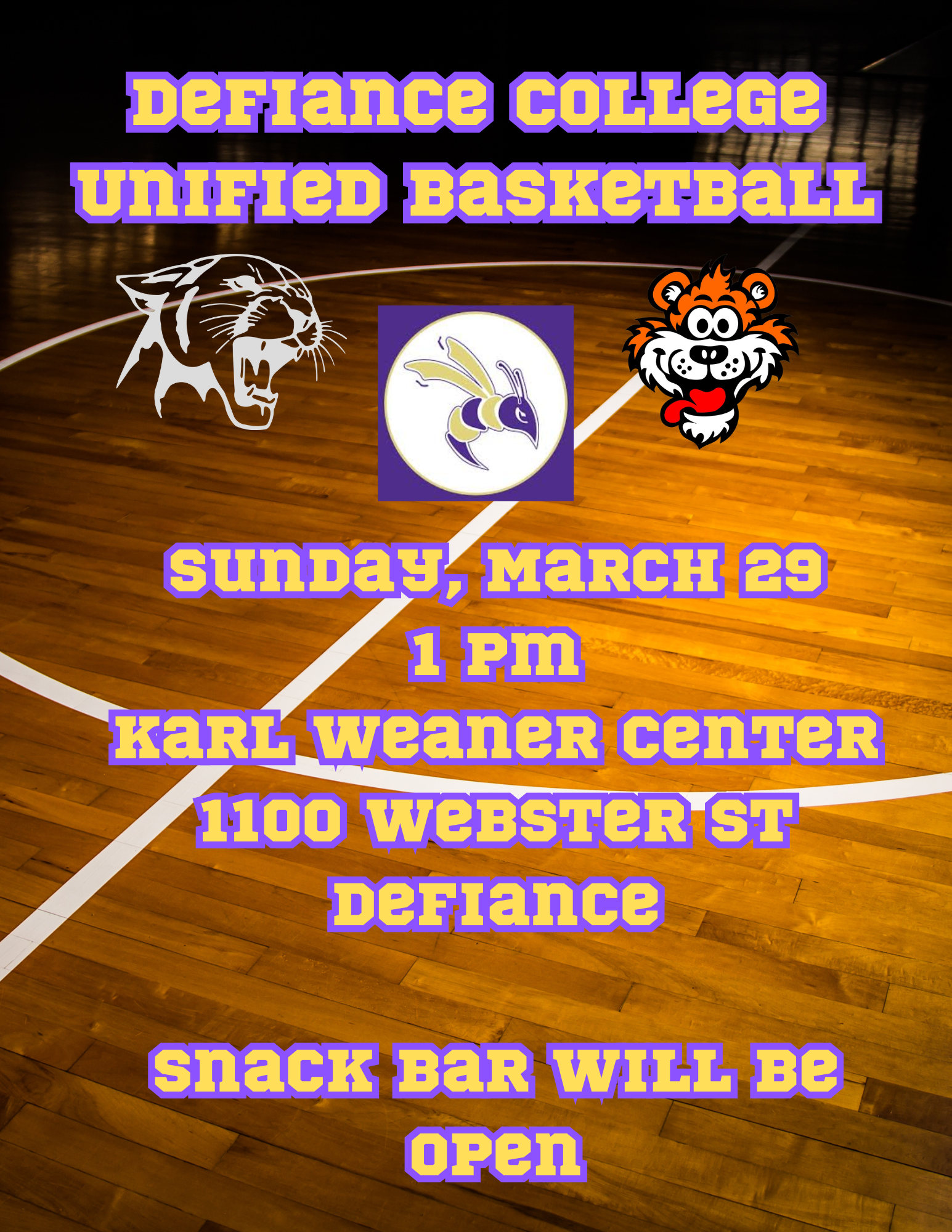 Unified Basketball Informational Flyer