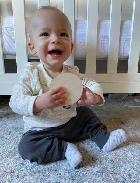 young toddler sitting