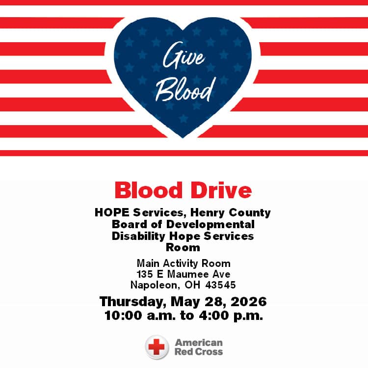 Blood Drive informational flyer