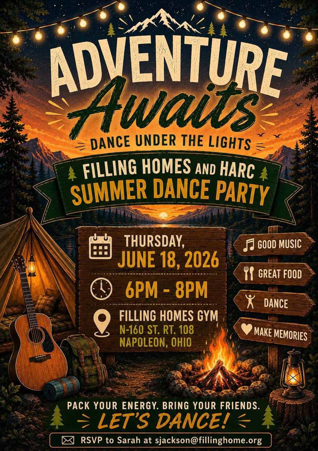 Dance Party Invitation Image